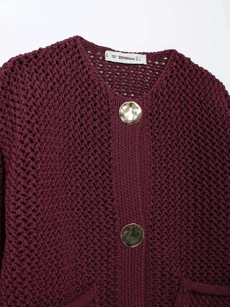 Long - Sleeve Knit Sweater – Cozy Modern Style - LunaKit.LTD