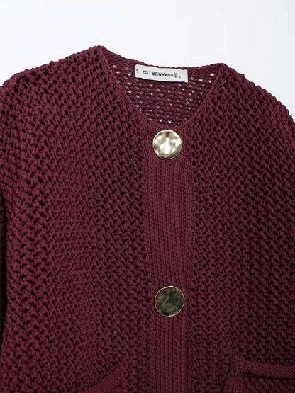 Long - Sleeve Knit Sweater – Cozy Modern Style - LunaKit.LTD