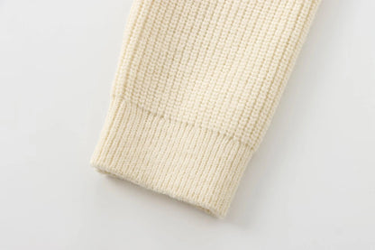 Long - Sleeve Knit Sweater – Feminine Minimal Chic - LunaKit.LTD