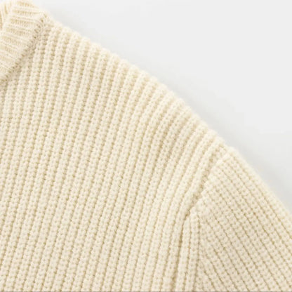 Long - Sleeve Knit Sweater – Feminine Minimal Chic - LunaKit.LTD