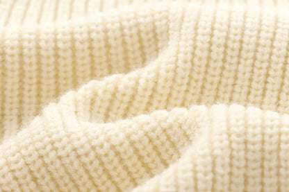 Long - Sleeve Knit Sweater – Feminine Minimal Chic - LunaKit.LTD