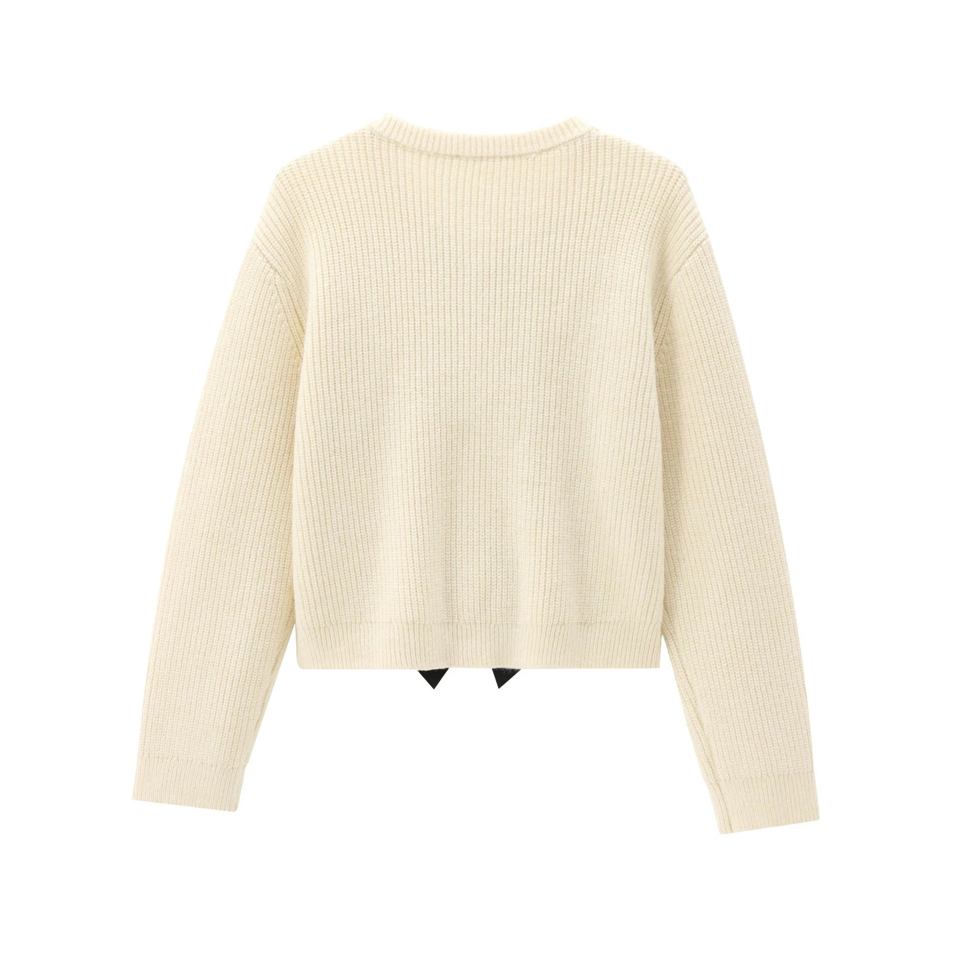 Long - Sleeve Knit Sweater – Feminine Minimal Chic - LunaKit.LTD