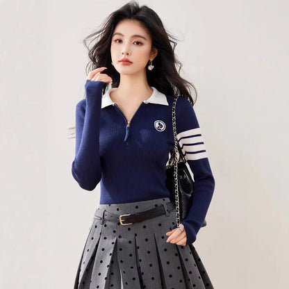 Long - Sleeve Pullover – Sporty Modern Minimal Look - LunaKit.LTD