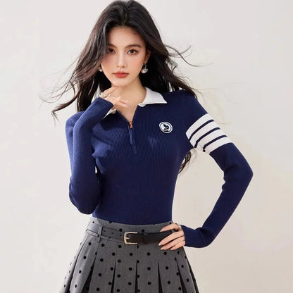 Long - Sleeve Pullover – Sporty Modern Minimal Look - LunaKit.LTD