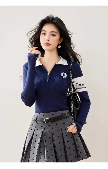 Long - Sleeve Pullover – Sporty Modern Minimal Look - LunaKit.LTD