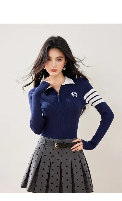 Long - Sleeve Pullover – Sporty Modern Minimal Look - LunaKit.LTD