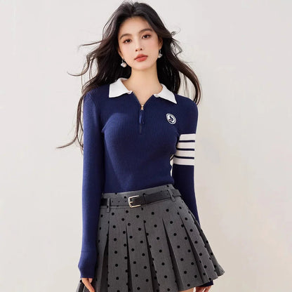 Long - Sleeve Pullover – Sporty Modern Minimal Look - LunaKit.LTD