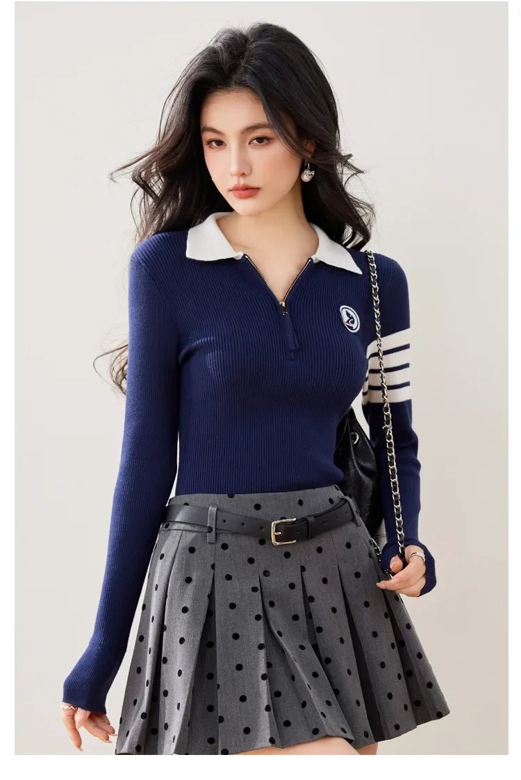 Long - Sleeve Pullover – Sporty Modern Minimal Look - LunaKit.LTD