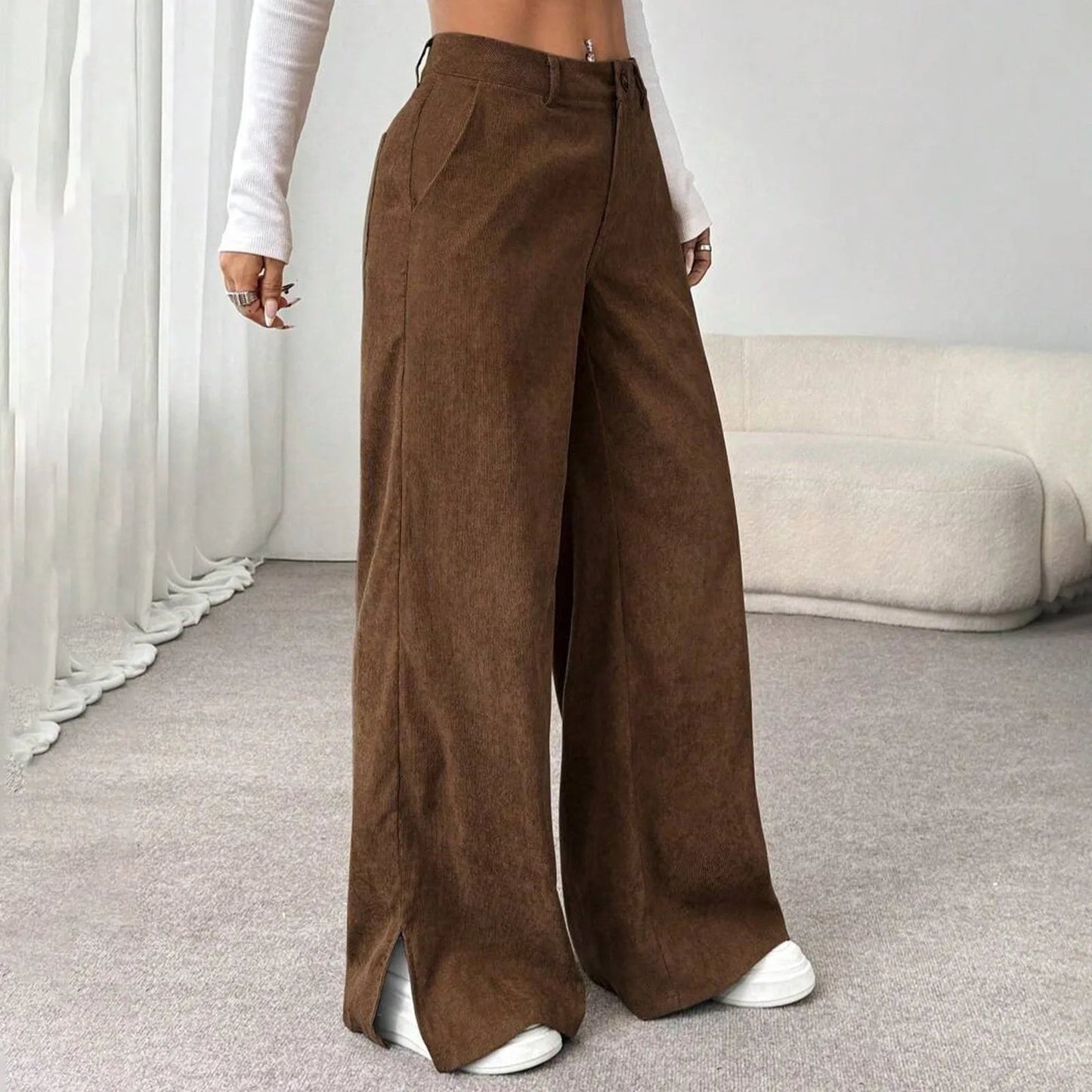 Loose Corduroy Pants – Elegant Retro Comfort - LunaKit.LTD