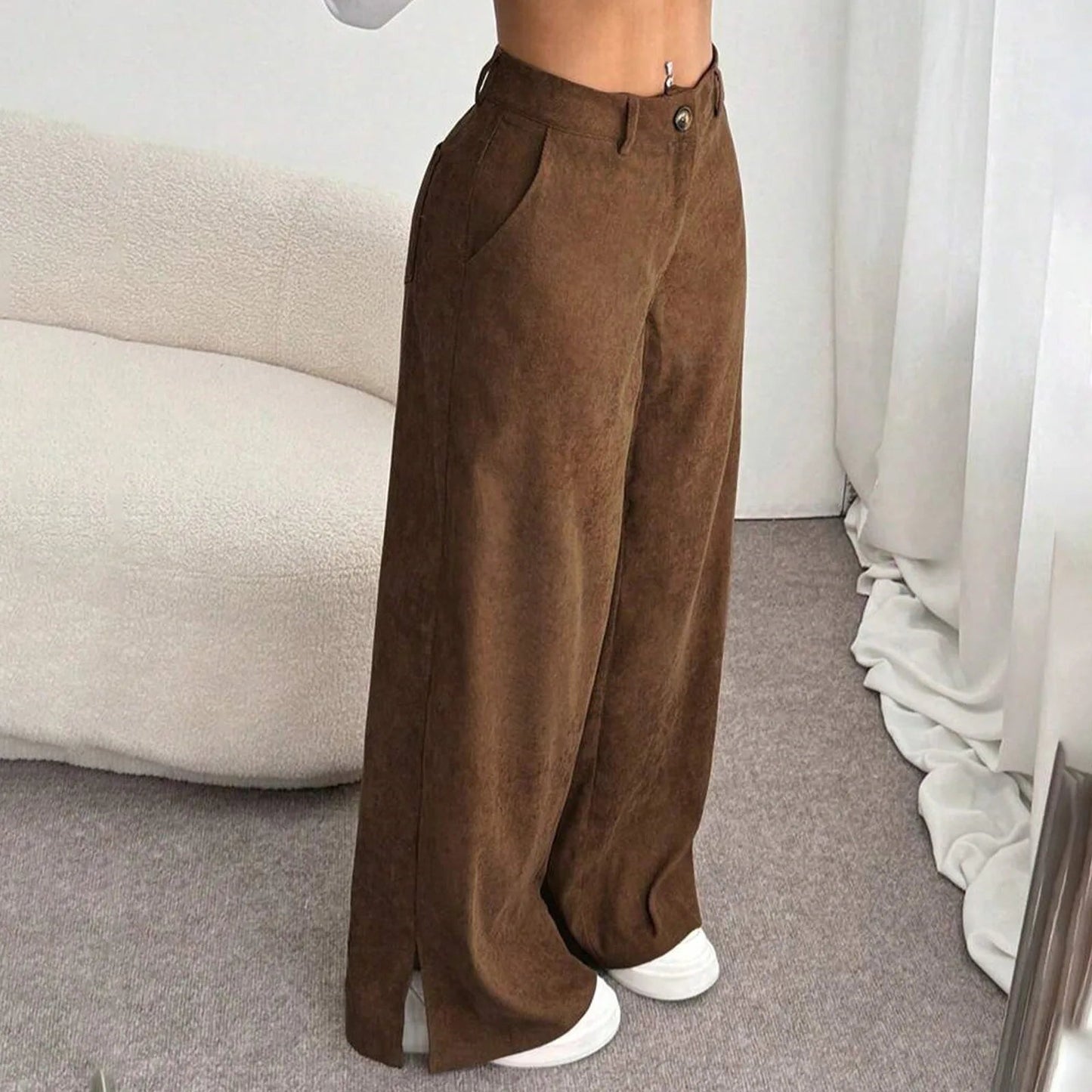 Loose Corduroy Pants – Elegant Retro Comfort - LunaKit.LTD