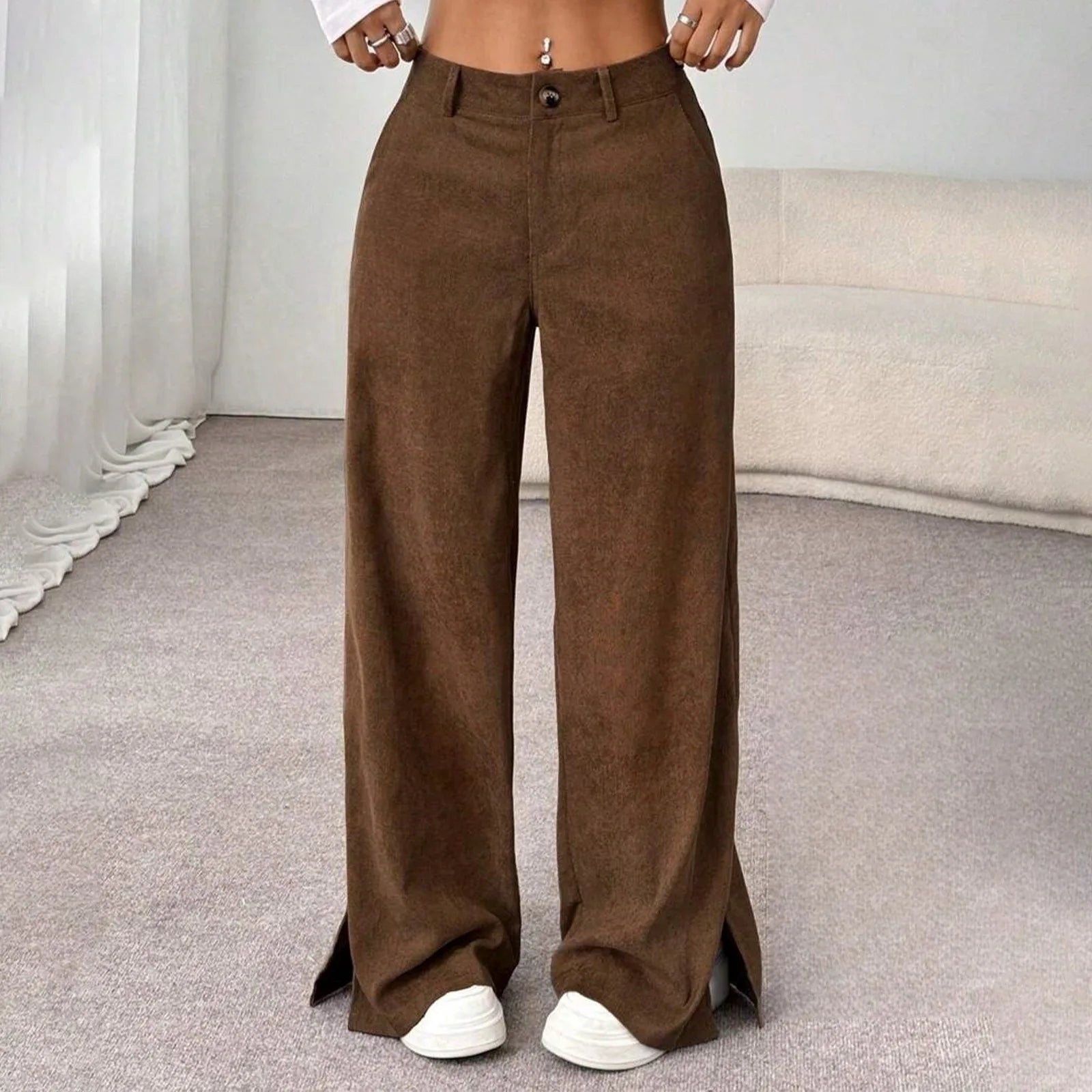 Loose Corduroy Pants – Elegant Retro Comfort - LunaKit.LTD