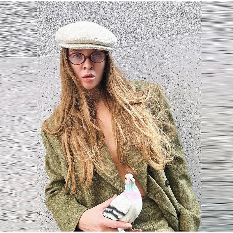 Loose Fit Blazer Set – High - Waist Retro Chic Style - LunaKit.LTD