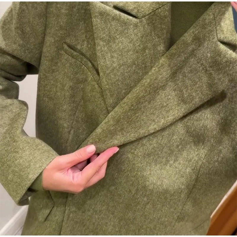 Loose Fit Blazer Set – High - Waist Retro Chic Style - LunaKit.LTD