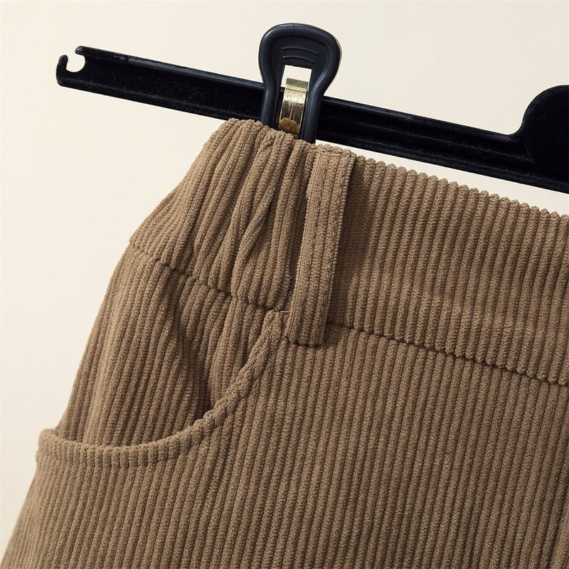 Loose Fit Corduroy Skirt – Retro Winter Style - LunaKit.LTD