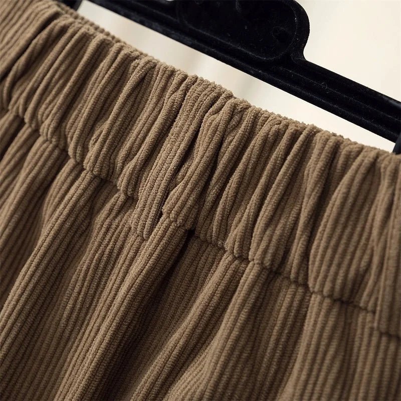 Loose Fit Corduroy Skirt – Retro Winter Style - LunaKit.LTD