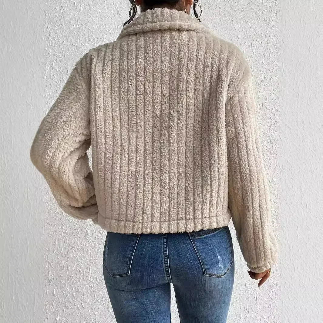 Loose Fit Faux Fur Coat – Casual Short Style - LunaKit.LTD