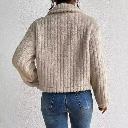 Loose Fit Faux Fur Coat – Casual Short Style - LunaKit.LTD