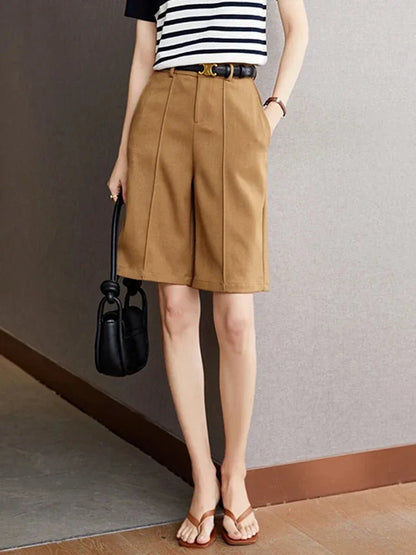 Loose Fit Five - Point Shorts – Elegant Commuter Style - LunaKit.LTD