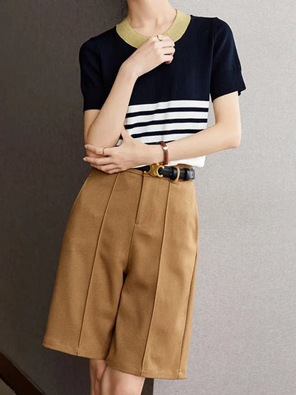 Loose Fit Five - Point Shorts – Elegant Commuter Style - LunaKit.LTD