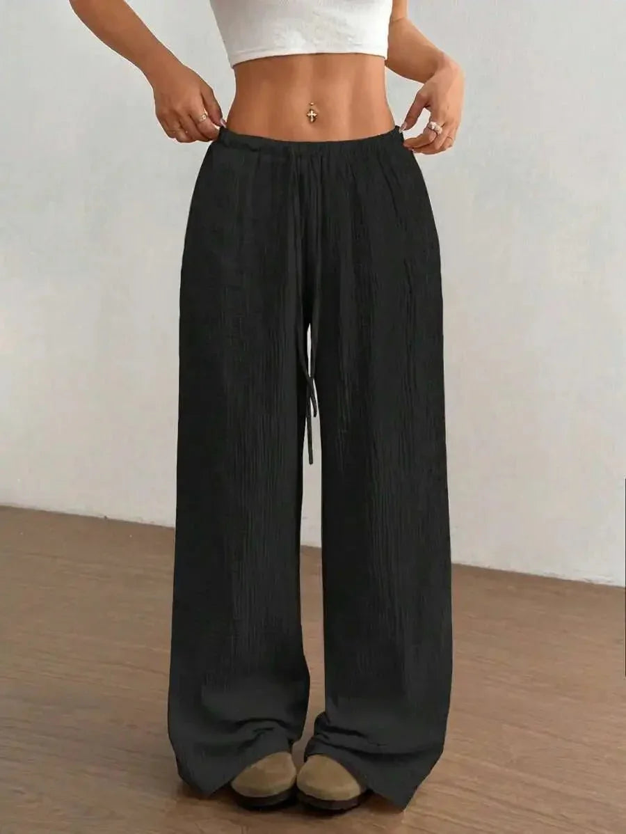Loose Fit Wide - Leg Pants – Casual Luxe Style - LunaKit.LTD
