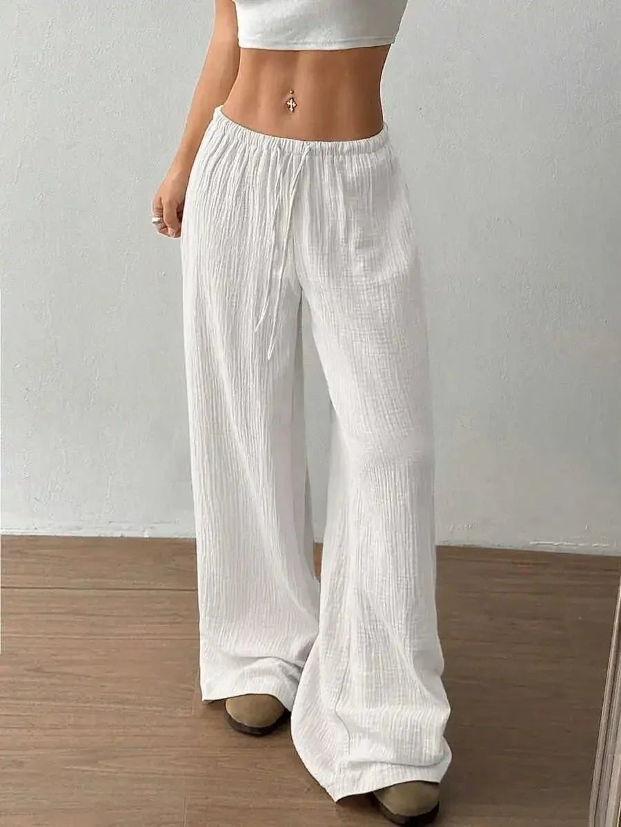 Loose Fit Wide - Leg Pants – Casual Luxe Style - LunaKit.LTD