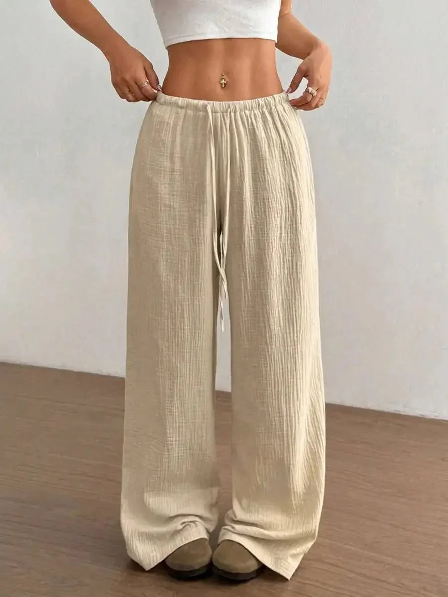 Loose Fit Wide - Leg Pants – Casual Luxe Style - LunaKit.LTD