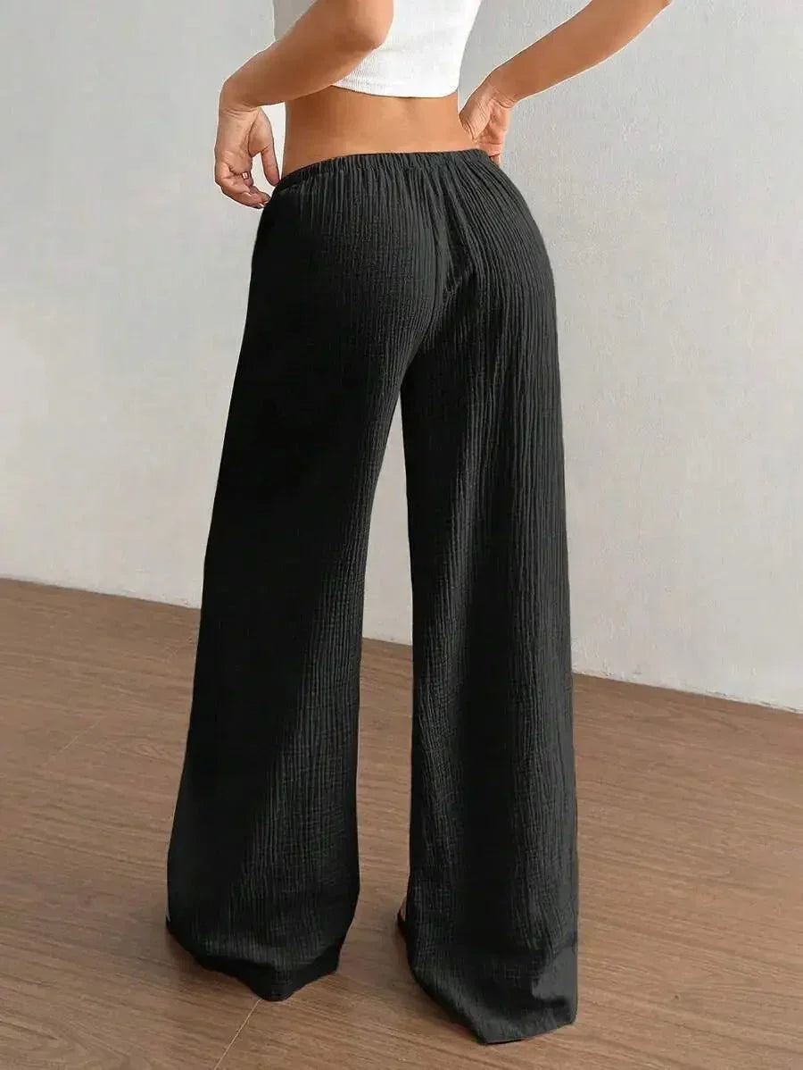 Loose Fit Wide - Leg Pants – Casual Luxe Style - LunaKit.LTD