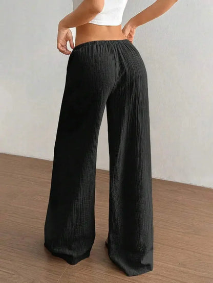 Loose Fit Wide - Leg Pants – Casual Luxe Style - LunaKit.LTD