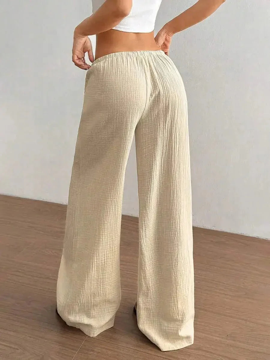 Loose Fit Wide - Leg Pants – Casual Luxe Style - LunaKit.LTD