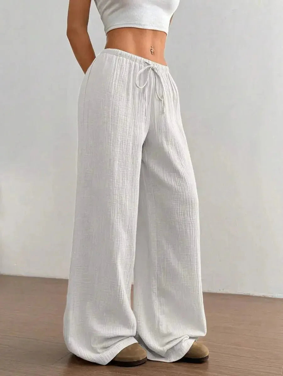 Loose Fit Wide - Leg Pants – Casual Luxe Style - LunaKit.LTD