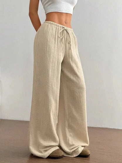 Loose Fit Wide - Leg Pants – Casual Luxe Style - LunaKit.LTD