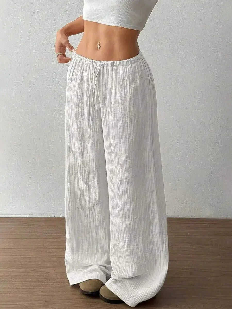 Loose Fit Wide - Leg Pants – Casual Luxe Style - LunaKit.LTD