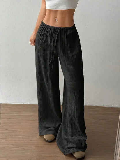 Loose Fit Wide - Leg Pants – Casual Luxe Style - LunaKit.LTD