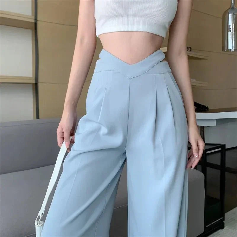 Loose Fit Wide - Leg Pants – Flowing Summer Style - LunaKit.LTD
