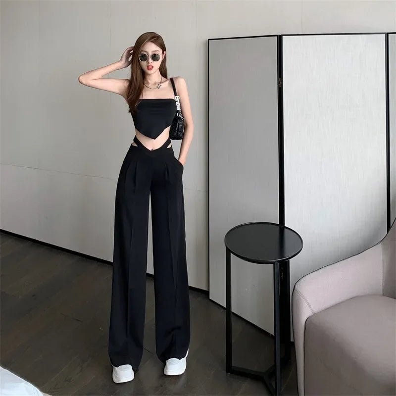 Loose Fit Wide - Leg Pants – Flowing Summer Style - LunaKit.LTD