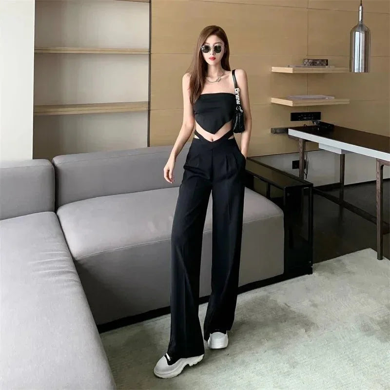 Loose Fit Wide - Leg Pants – Flowing Summer Style - LunaKit.LTD