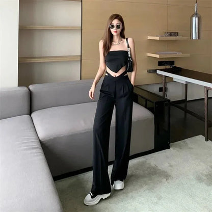 Loose Fit Wide - Leg Pants – Flowing Summer Style - LunaKit.LTD