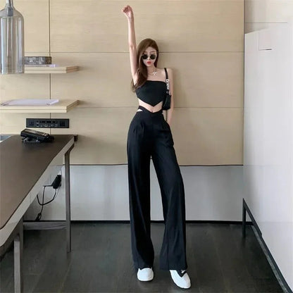 Loose Fit Wide - Leg Pants – Flowing Summer Style - LunaKit.LTD