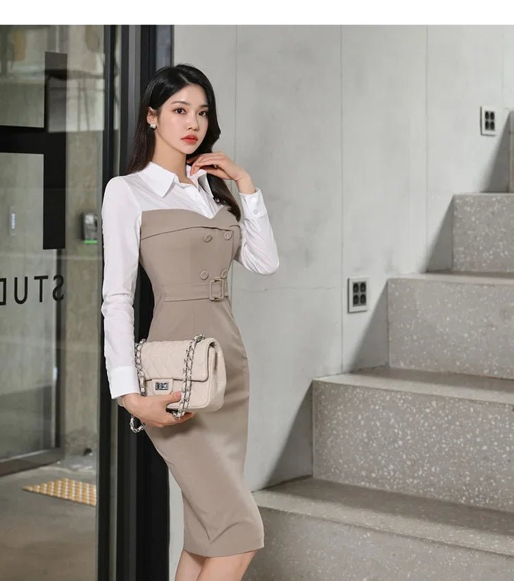 Medium - Length Wrap Dress – Modern Winter Style - LunaKit.LTD