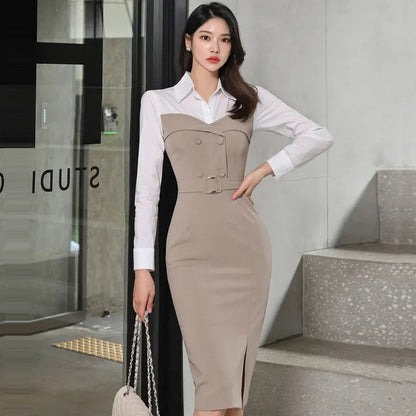 Medium - Length Wrap Dress – Modern Winter Style - LunaKit.LTD