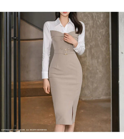 Medium - Length Wrap Dress – Modern Winter Style - LunaKit.LTD