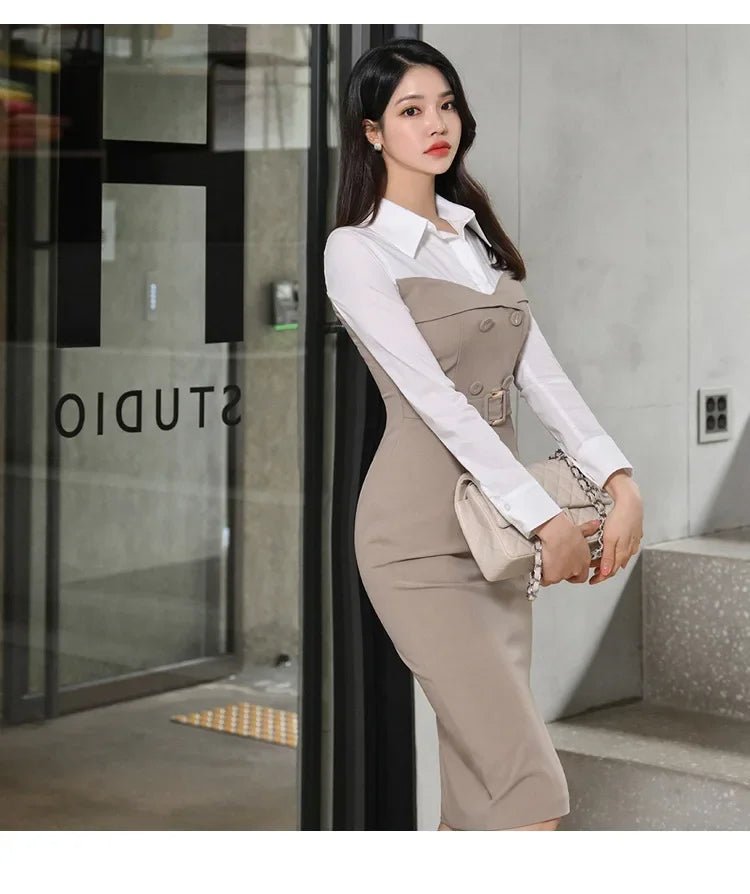 Medium - Length Wrap Dress – Modern Winter Style - LunaKit.LTD