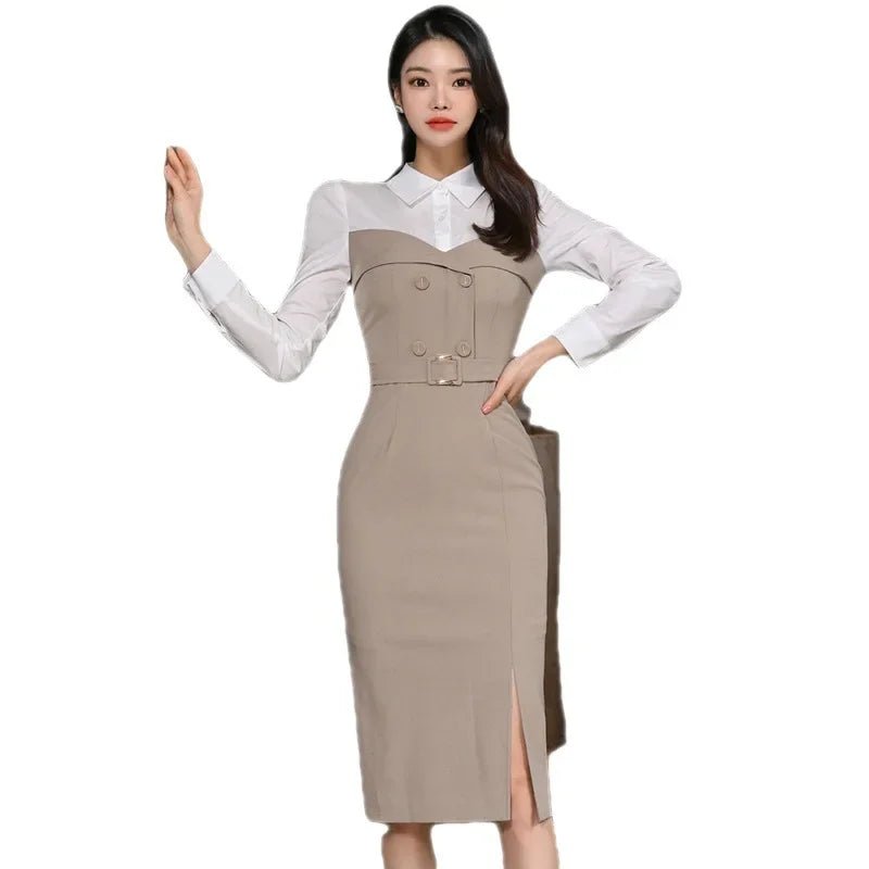 Medium - Length Wrap Dress – Modern Winter Style - LunaKit.LTD