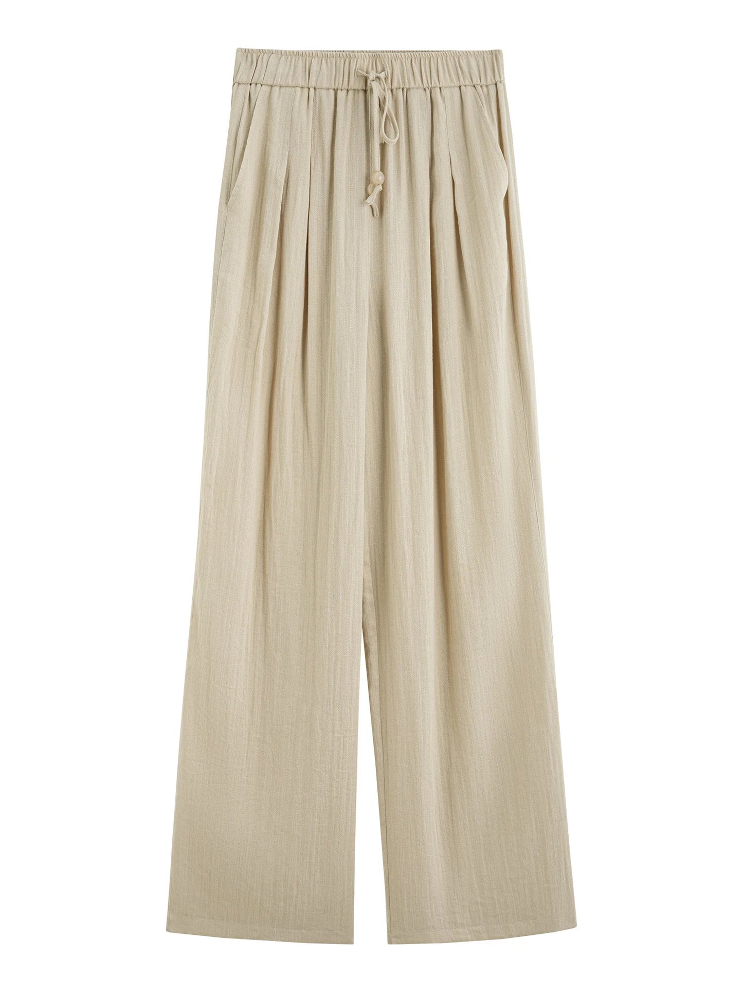 Minimalist Linen Pants – Relaxed High - Waist Summer Chic - LunaKit.LTD