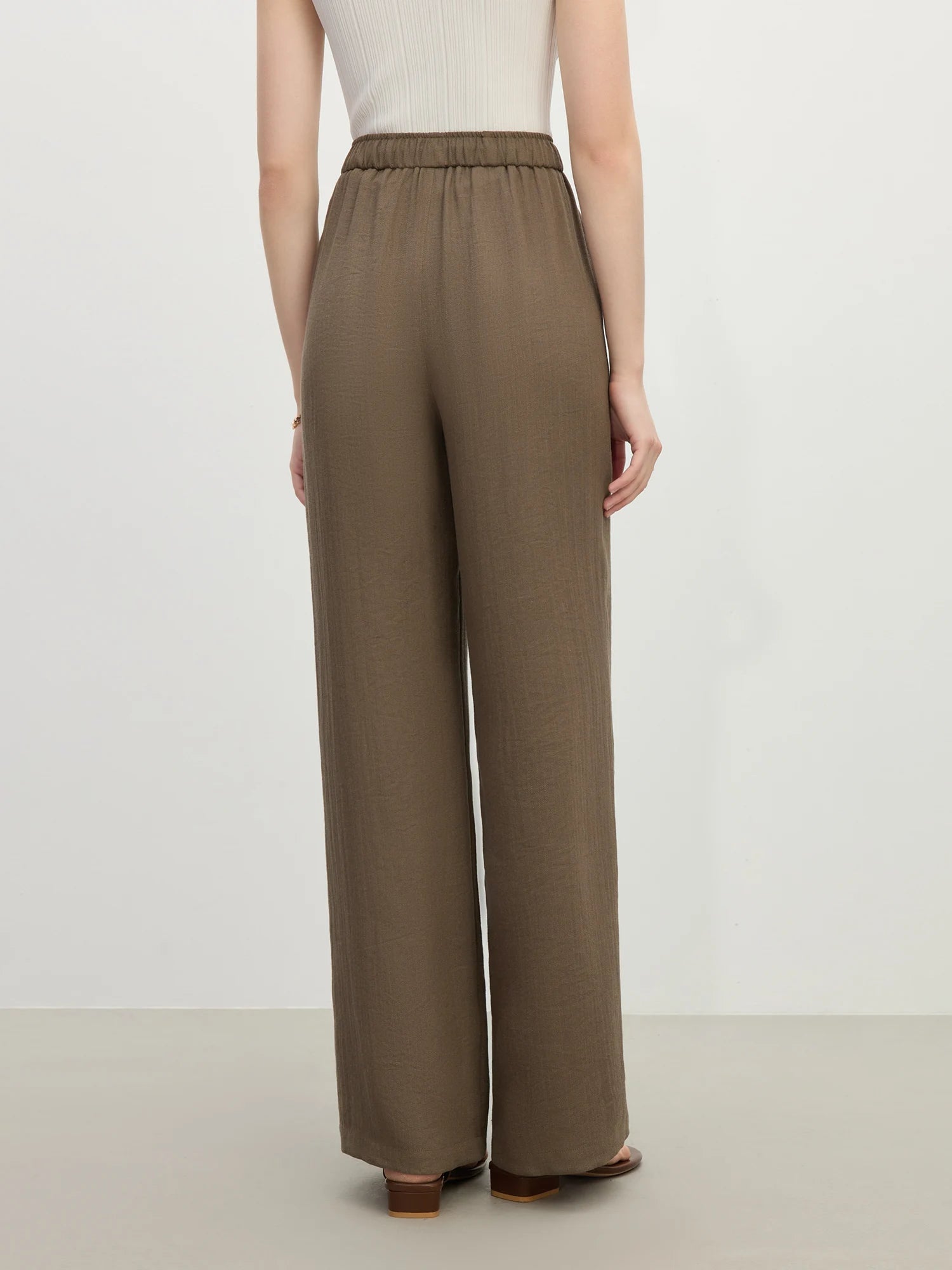 Minimalist Linen Pants – Relaxed High - Waist Summer Chic - LunaKit.LTD