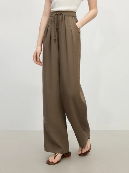 Minimalist Linen Pants – Relaxed High - Waist Summer Chic - LunaKit.LTD