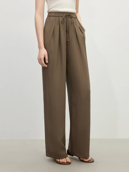 Minimalist Linen Pants – Relaxed High - Waist Summer Chic - LunaKit.LTD