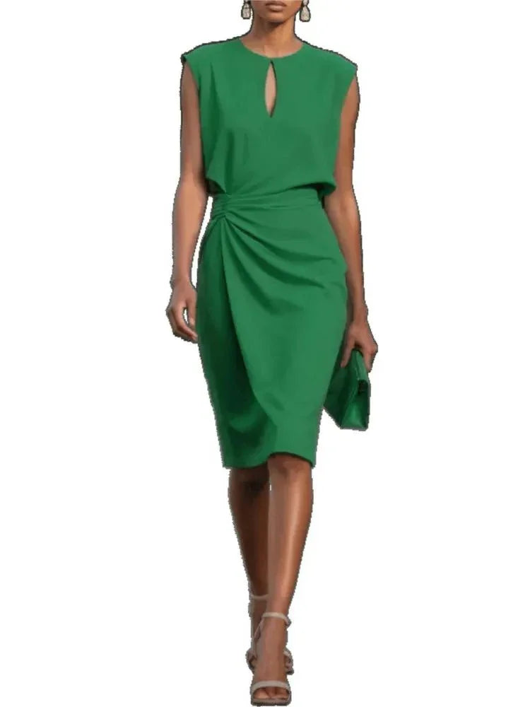 O - Neck Bodycon Dress – Modern Elegant Fit - LunaKit.LTD