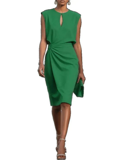 O - Neck Bodycon Dress – Modern Elegant Fit - LunaKit.LTD