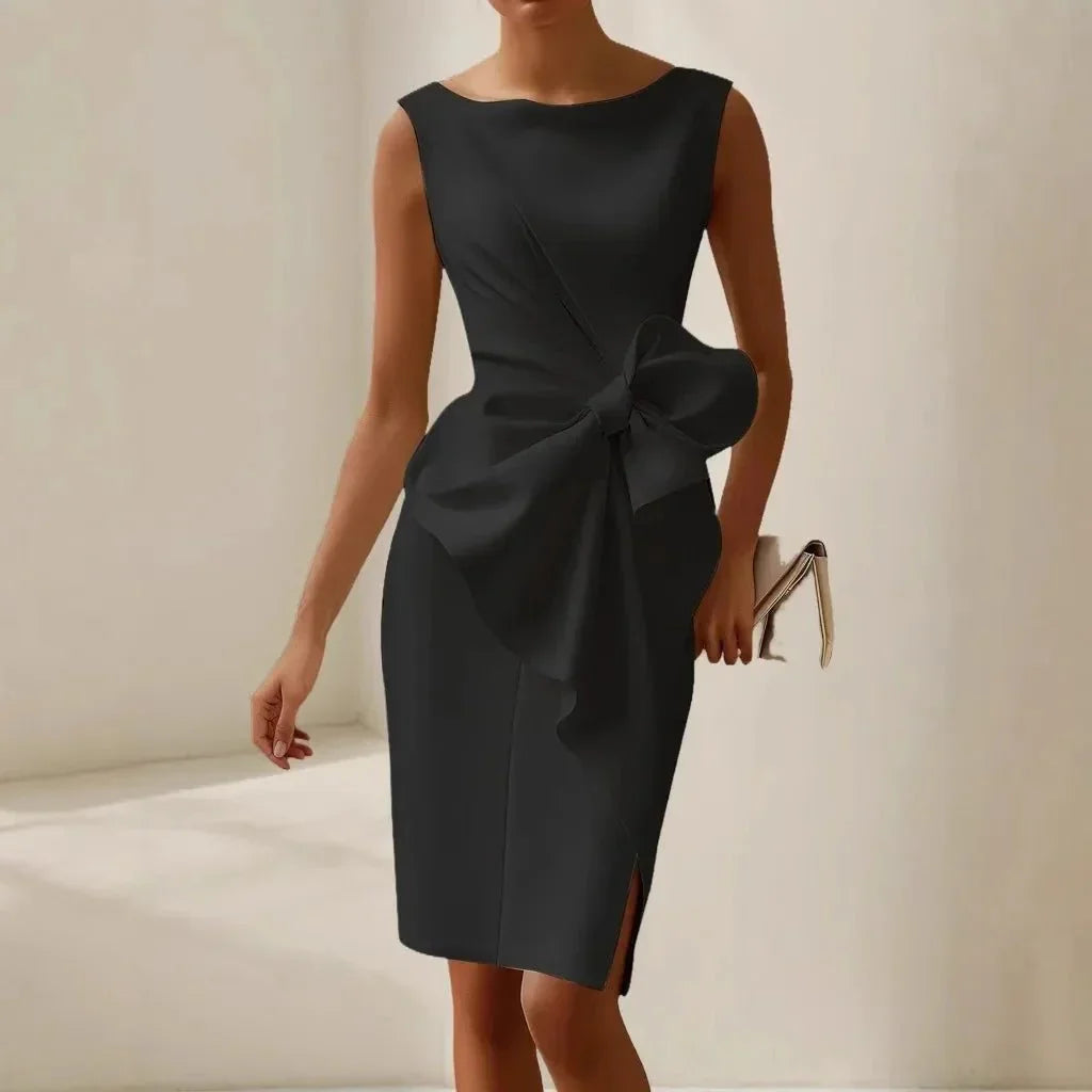 O - Neck Fitted Dress – Elegant Summer Party Style - LunaKit.LTD